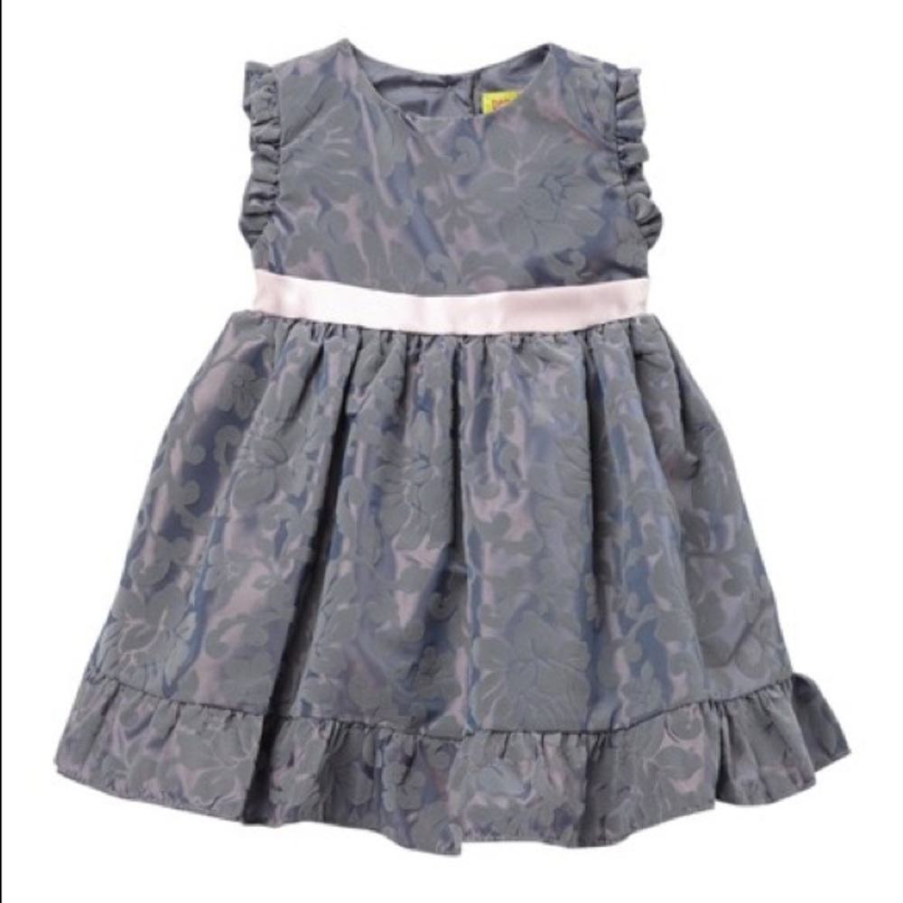 Flocked Baby Girl Dress